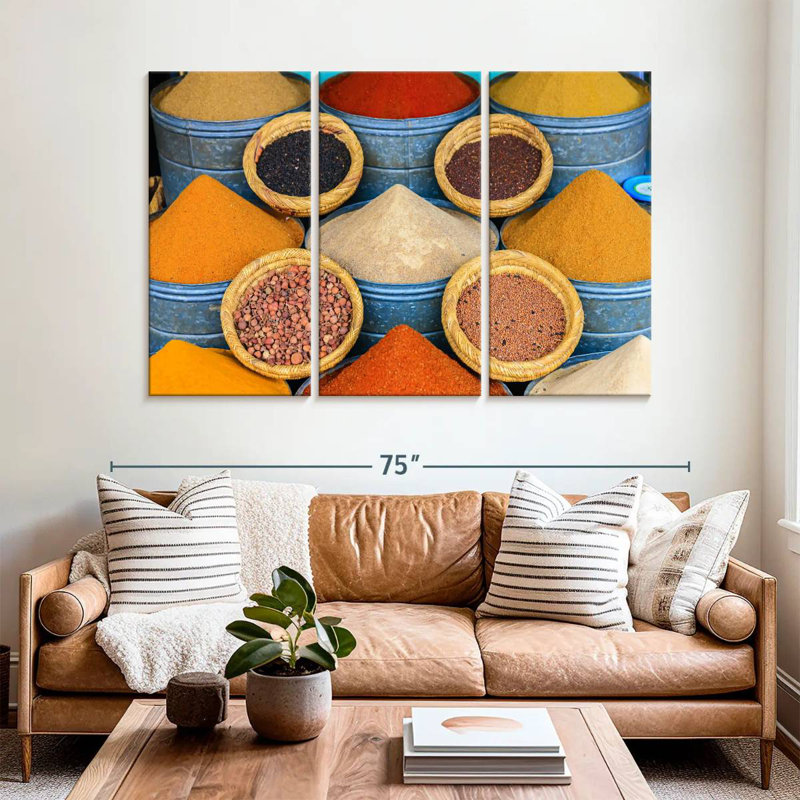 Yarlin Souk Spices, 42" H x 65" W