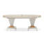 St. Charles Double Pedestal Dining Table - Dove Gray