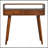 Curved Chestnut Console Table, Solid Wood-1293079585