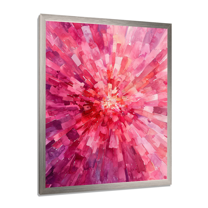 Olivianna - Abstract Canvas Prints, Single Picture Framed Print, Silver, 32" H x 24" W