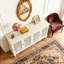 Buffet antique 60 "avec sculptures florales -2068636528