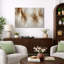 «Vertical Earth Tone», impression abstraite sur toile encadrée, impression sur toile encadrée-397653380-397653403