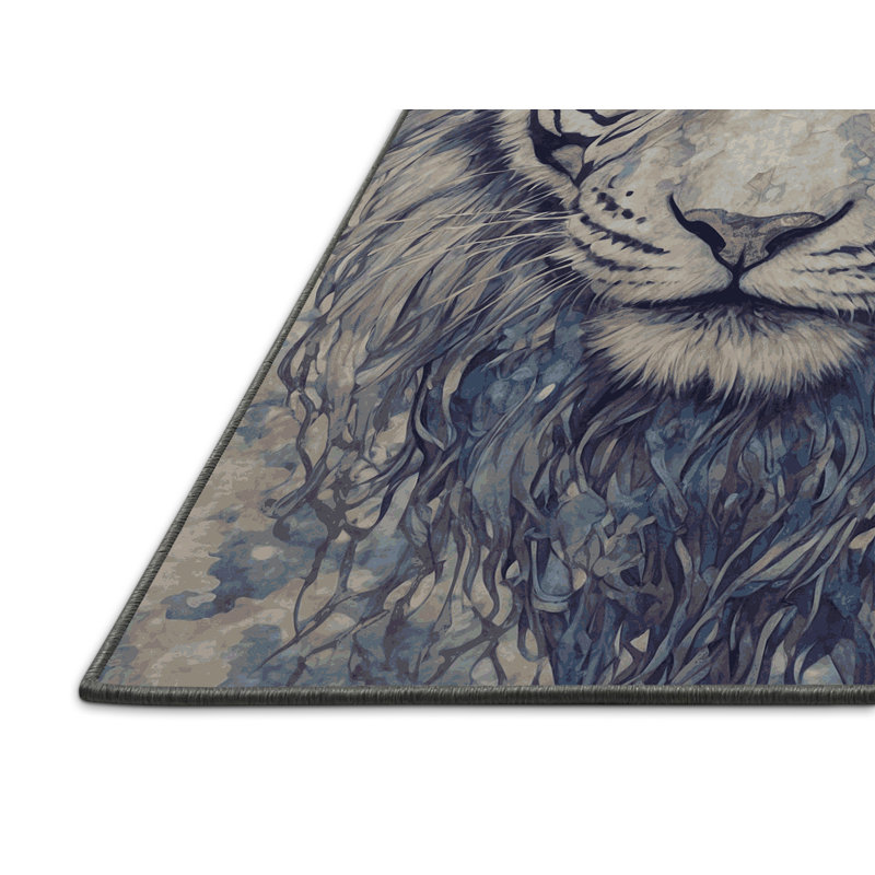 Tapis gris soyeux et moelleux, Rectangle 8 pi x 10 pi