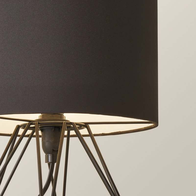 Bartelt Metal Table Lamp, Yes, Black Base/Black Shade, G