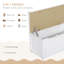 Erick 4-Piece Kids Table and Chair Set with 2 Wooden Chairs Beige/White