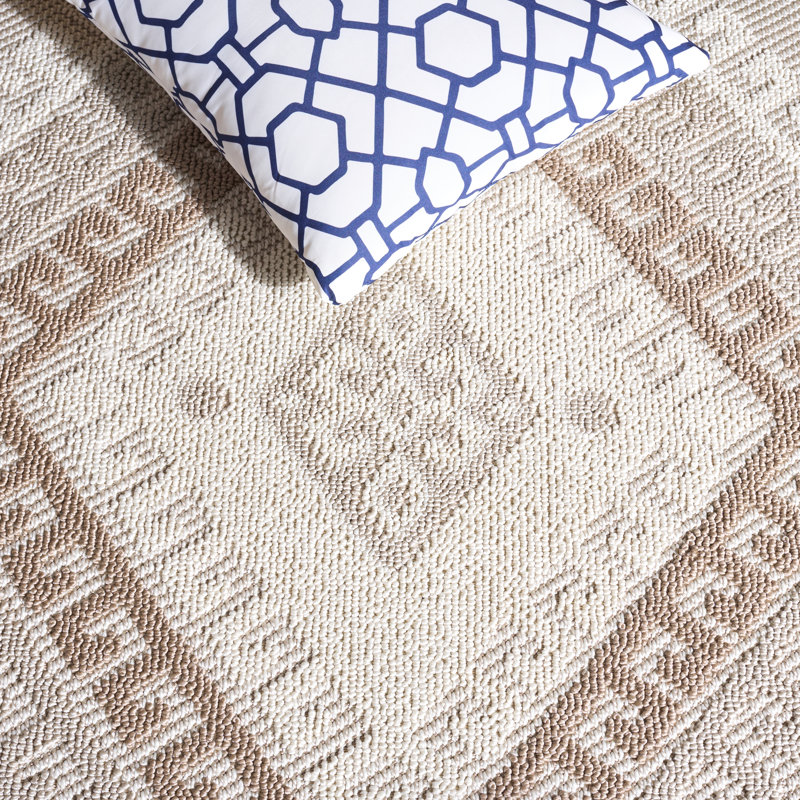 Global 610 Geometric Indoor/Outdoor Rug, Rectangle 9'2" x 12'