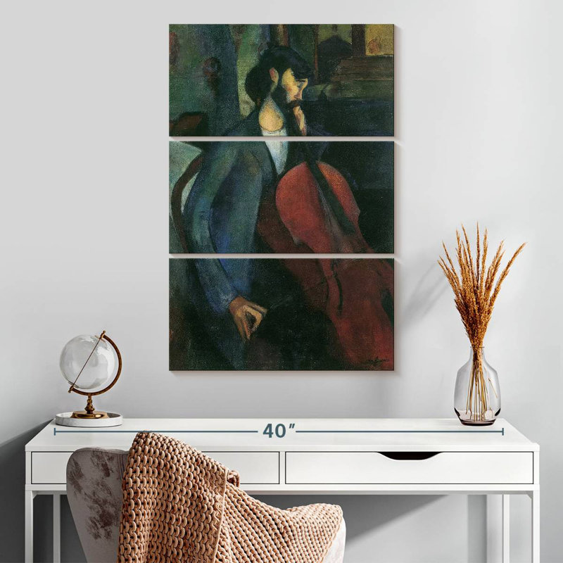 Abarca The Cellist 1909, 32" H x 20" W