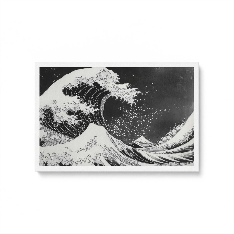 Azemine - Nocturne Tide, reproduction d'art sur toile tendue, H 12 po x l 18 po, Toile tendue