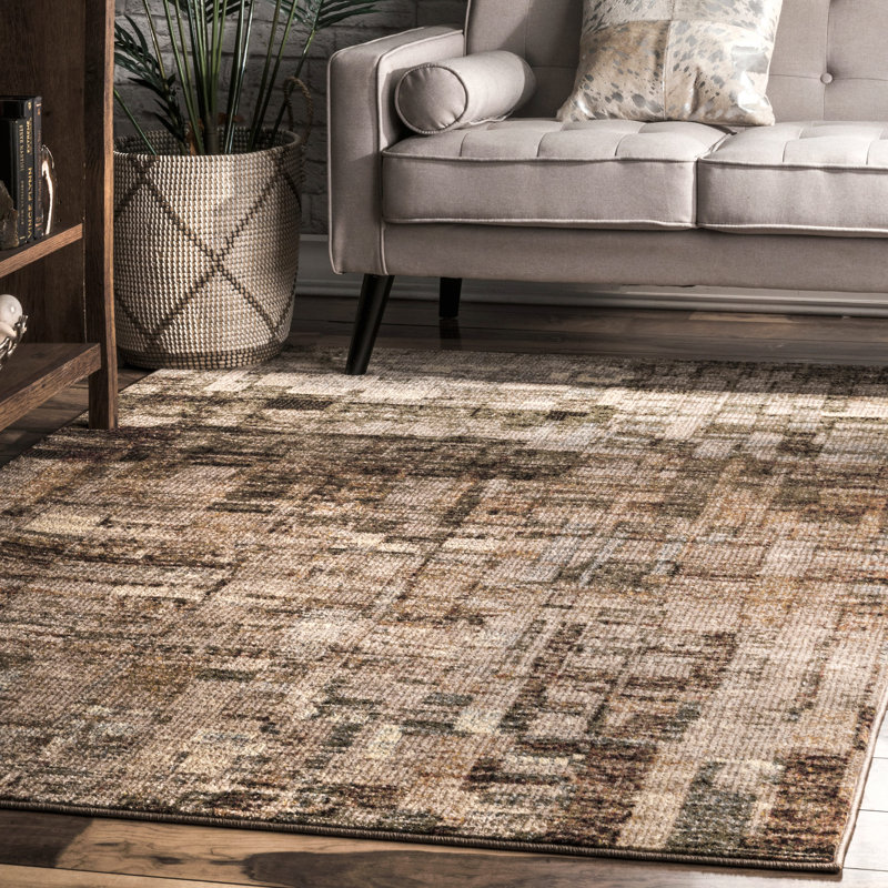 Cantin Abstract Indoor Rug, Rectangle 6'7" x 9'