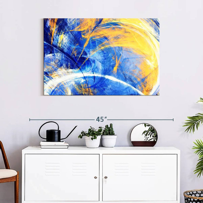 Avery Sunny Abstract Texture, 24" H x 36" W