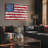 'Dramatic Stars & Stripes' Print on Glass