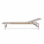Ensemble de 2 chaises longues d'extérieur, aluminium