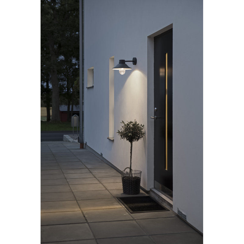 Vega 26.5cm H Integrated LED Outdoor Barn Light, Black
