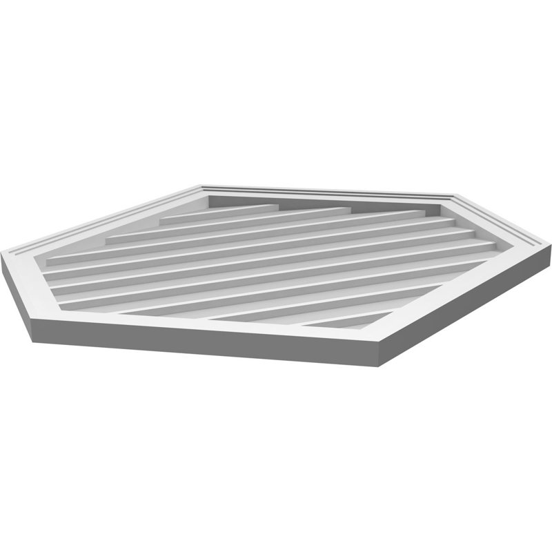 Ventilé vertical à pignon vertical 7/12 po, H 32 po x l 34 po x P 1,5 po