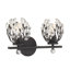 Éclairage pour salle de bain 3 lumières Sandiacre en noir mat-86792458-119771679-119771681