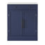 Garde-manger autoportant moderne avec tiroir, 2 tablettes réglables et 2 tablettes de porte pour un rangement organisé et une présentation élégante-1355067083