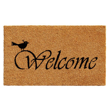 Ottomanson Heavy Duty All Season Steps Welcome Design Doormat