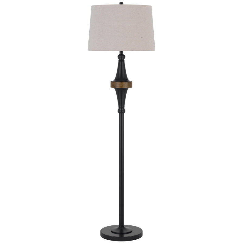 Lampe sur pied en métal 150W 3 lumières avec abat-jour rigide Arbor