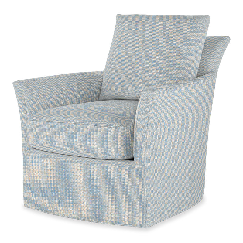 Trent Swivel Chair In 71551L12, Perigold Tres Chic Ice Blue
