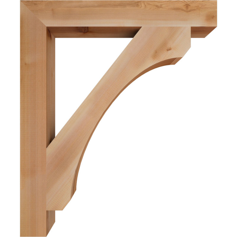 Support en bois rustique Legacy Block, Cèdre rouge, Lisse, H 36 po x l 3,5 po x P 30 po