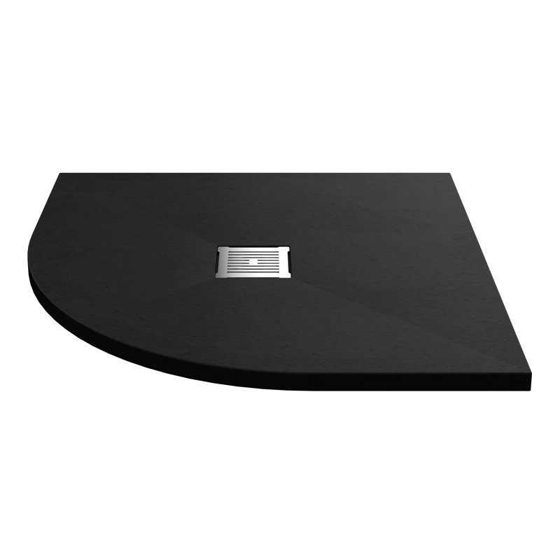 900 x 900 mm Standard Shower Tray, 3.3cm H x 90cm W x 90cm D, Black Slate