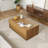 48.82'' Lifting Top Rectangular Fluted Coffee Table