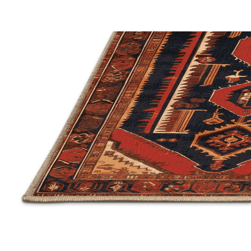 Tapis brun lavable à la machine, Rectangulaire 2 pi x 3 pi