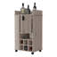 Chariot-bar 1 porte avec porte-bouteilles et roulettes Allandale-114702578