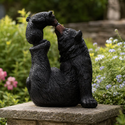 Statue de jardin maman et ourson