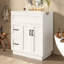 Meuble-lavabo simple de 76 cm (30 po), lavabo en résine, style traditionnel, salle de bain-2063616149-2063616150
