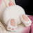 Bunny Butt with Paws Tail Throw Pillow Cushion