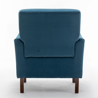 Chaise avec accoudoirs en mélange de polyester à motifs, structure en bois de bouleau massif avec pieds fuselés bruns, chaise d'appoint rembourrée de mousse avec garniture pour le bureau du salon