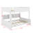Full XL Over Queen Bunk Bed With Cabinets And USB-548284616