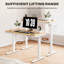 Bureau debout à hauteur réglable de 48 po / 55 po avec tiroir Home Office-1975998943-1957458567