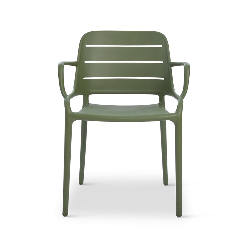 Jasper Outdoor Stacking Armchair (Set of 4) - Ginger, Army Green