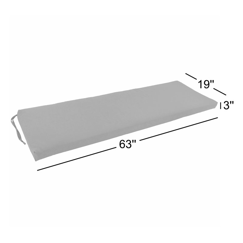 Coussin de banc d'intérieur 63 ", Gris