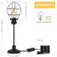 Lampe de bureau noire 19,4 po Eckhart