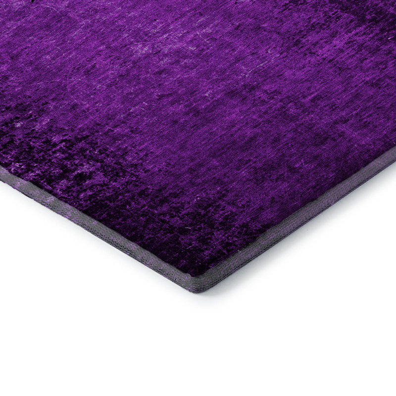Premium Machine-Washable Mauve Cerrito AMF554 Rug, Rectangle 10 pi x 14 pi
