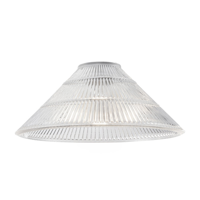 19cm H Glass Lamp Shade in Transparent