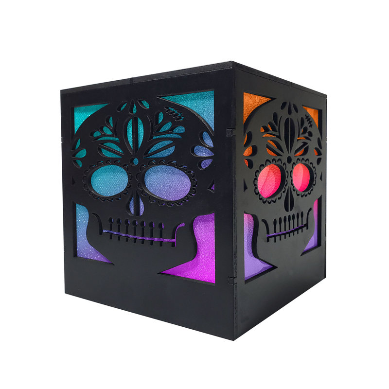 Battery Operated Colour Changing Sugar Skull Box