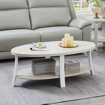 Hansmeier Solid Wood Top Coffee Table