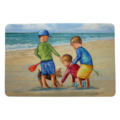 Tapis d'extérieur antidérapant Buried Treasure 26 po x 18 po