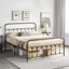 Metal Bed Frame with Vintage Headboard-76039927-92523741