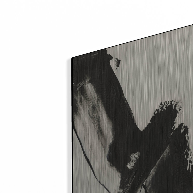 «Black Expression I» par Regina Moore, art mural en métal, H 24 po x l 16 po