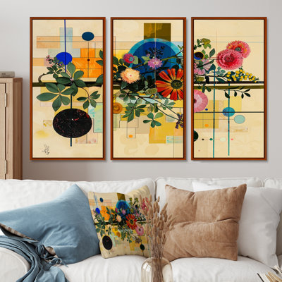 Tavion - ensemble de décorations murales modernes florales