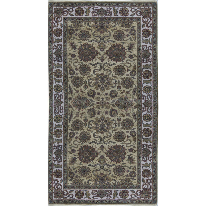 Tapis gris de haute qualité noué à la main Trinity