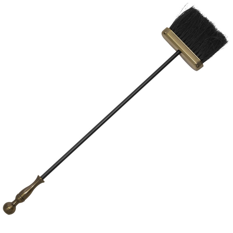 Terrence 5 Piece Iron Fireplace Tool Set Tool Stand, Bronze