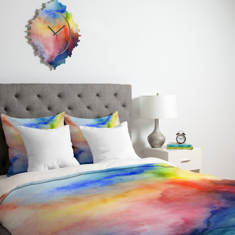 Ensemble de housse de couette Jacqueline Maldonado Torrent, Housse de couette pour grand lit et 2 taies décor, Polyester