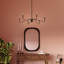 Lustre noir mat à 6 lumières Pilar-127380261