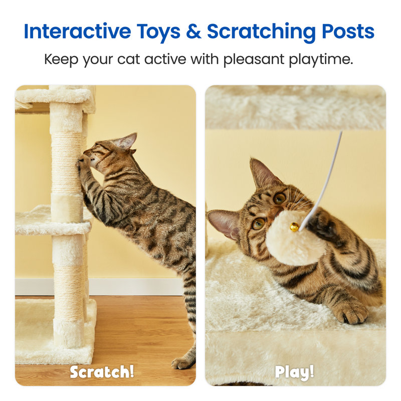 Grand arbre à chat 75 "Amariani, Beige